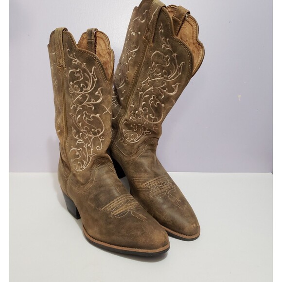 Twisted X Sz 9.5 B  Women's Western Cowgirl Leather Boots - Picture 1 of 10